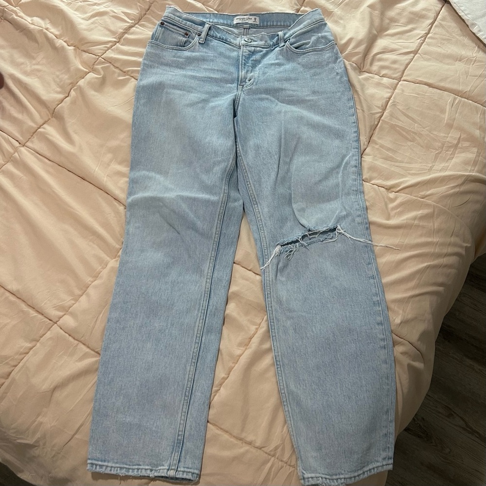 Abercrombie 90s straight low rise curve love